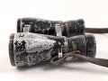 Kaiserreich und 1.Weltkrieg, Fernglas 08 von Busch Rathenow, Allen Anschein nach schwarzer Originallack und originaler Trageriemen. Klare Durchsicht