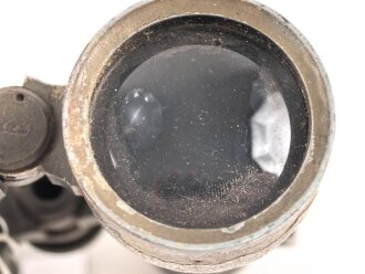 Kaiserreich und 1.Weltkrieg, Dienstglas 08 von Oigee Berlin. Feldgrauer Originallack, defekt