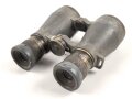 Kaiserreich und 1.Weltkrieg, Fernglas 08 von Busch Rathenow, Feldgrauer Originallack, Kammerstück, klare Durchsicht