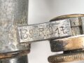 Kaiserreich und 1.Weltkrieg, Fernglas 08 von Busch Rathenow, Feldgrauer Originallack, Kammerstück, klare Durchsicht