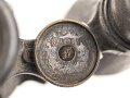 Kaiserreich und 1.Weltkrieg, Fernglas 08 von Busch Rathenow, Feldgrauer Originallack, Kammerstück, klare Durchsicht