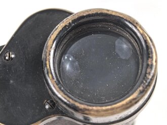 Fernglas 6 x Marineglas von Carl Zeiss Jena. Gute Durchsicht, links Strichplatte . Mit Regenschutzdeckel und Trageriemen