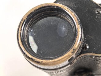 Fernglas 6 x Marineglas von Carl Zeiss Jena. Gute Durchsicht, links Strichplatte . Mit Regenschutzdeckel und Trageriemen