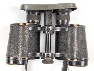 Fernglas 6 x Marineglas von Carl Zeiss Jena. Gute Durchsicht, links Strichplatte . Mit Regenschutzdeckel und Trageriemen
