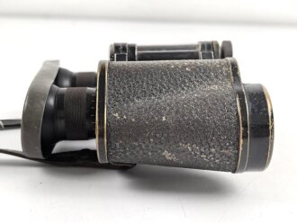 Fernglas 6 x Marineglas von Carl Zeiss Jena. Gute Durchsicht, links Strichplatte . Mit Regenschutzdeckel und Trageriemen