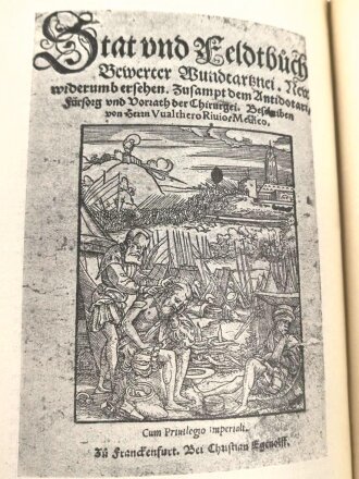 "Die Sanitäre Kriegsrüstung Deutschlands " datiert 1915, 266 Seiten, über DIN A5