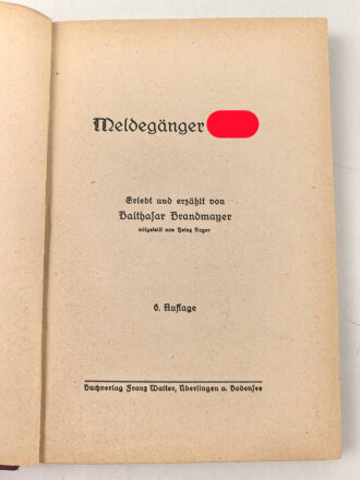 "Meldegänger Hitler" datiert 1932, 94...