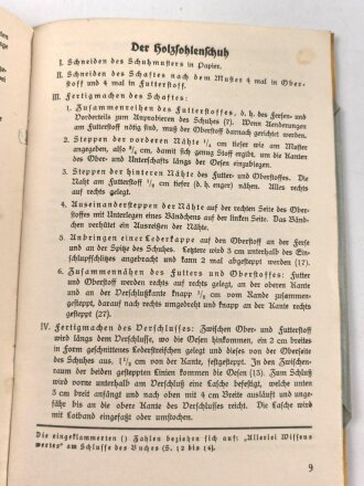 "Der Kriegsschuh" datiert 1917, 19 Seiten, DIN A5
