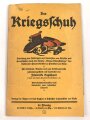 "Der Kriegsschuh" datiert 1917, 19 Seiten, DIN A5