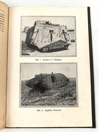 Bolckheim "Die deutschen Kampfwagen im Weltkriege" datiert 1923, 44 Seiten, unter DIN A4