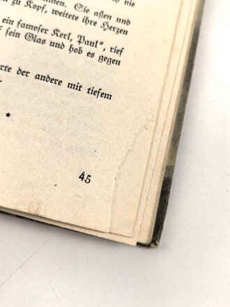 "Der Fahnenträger von Verdun" datiert 1923, 95 Seiten, DIN A5, eine Seiten zerrissen und Einband lose