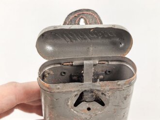 1.Weltkrieg, Taschenlampe "Militaria" Originallack, unvollständig