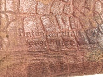 1.Weltkrieg, Taschenlampenhülle aus Leder, unvollständig