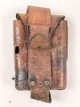 1.Weltkrieg, Taschenlampenhülle aus Leder, unvollständig