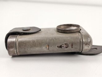 1.Weltkrieg, Taschenlampe ohne Bezeichnung,  Originallack, das Glas sitzt lose auf