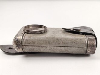 1.Weltkrieg, Taschenlampe ohne Bezeichnung,  Originallack, das Glas sitzt lose auf