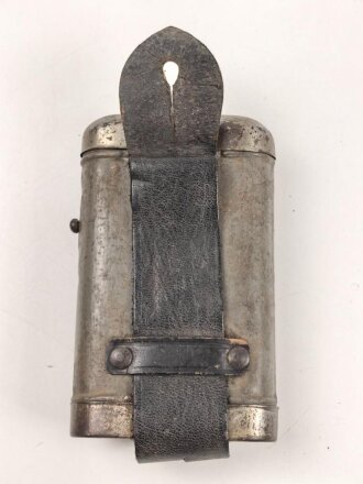 1.Weltkrieg, Taschenlampe ohne Bezeichnung,  Originallack, das Glas sitzt lose auf