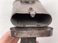 1.Weltkrieg, Taschenlampe ohne Bezeichnung,  Originallack, das Glas sitzt lose auf