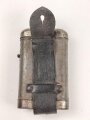 1.Weltkrieg, Taschenlampe ohne Bezeichnung,  Originallack, das Glas sitzt lose auf
