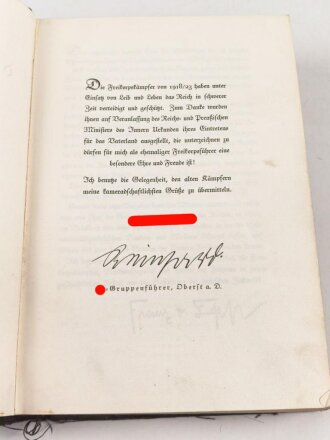 "Die Deutschen Freikorps 1918-1923" datiert 1936, 525 Seiten, DIN A5
