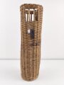 1.Weltkrieg, Weidenkorb für eine Artilleriegranate. Bodendurchmesser etwa 19cm, Höhe 66cm
