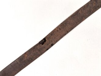 1.Weltkrieg, Mannschaftskoppel für Berittene. Der Riemen defekt und alt repariert, Gesamtlänge 104cm