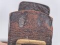 1.Weltkrieg, Mannschaftskoppel für Berittene. Der Riemen defekt und alt repariert, Gesamtlänge 104cm