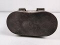 Eisenblechbehälter mit unbekannter Verwendung. Bodenbreite 12cm, Höhe 17,5cm