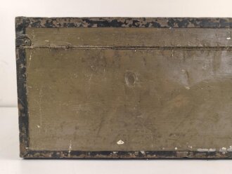1.Weltkrieg, Offizierskiste des Hauptmann Mietens, Angehöriger im Füsilier Regiment 80. Originallack, Maße etwa 35 x 70 x 30cm