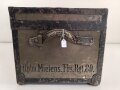 1.Weltkrieg, Offizierskiste des Hauptmann Mietens, Angehöriger im Füsilier Regiment 80. Originallack, Maße etwa 35 x 70 x 30cm