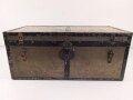 1.Weltkrieg, Offizierskiste des Hauptmann Mietens, Angehöriger im Füsilier Regiment 80. Originallack, Maße etwa 35 x 70 x 30cm