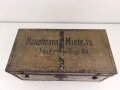 1.Weltkrieg, Offizierskiste des Hauptmann Mietens, Angehöriger im Füsilier Regiment 80. Originallack, Maße etwa 35 x 70 x 30cm