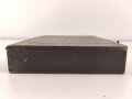 Transportkasten aus Holz, Maße etwa 22,5, x 32 x 5,5cm. Unmarkiert, Originallack