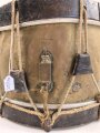 Frankreich, alte Trommel Hersteller J & E Gaudu. Höchstwahrscheinlich militärischen Ursprungs. Durchmesser etwa 36cm. Die Felle "erneuert" ungereinigt