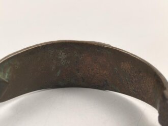 Kaiserreich, massives Messinggefäß für einen Säbel. Gesamthöhe 14cm