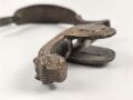 Kaiserreich, massives Messinggefäß für einen Säbel. Gesamthöhe 14cm