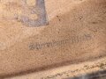 Koppeltasche für Sanitäter, frühes Stück mit Messingbeschlägen, ungereinigt, Leder zum Teil angetrocknet
