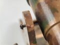 Spielzeug Kanone, vermutlich ein Geschütz aus dem 1. Weltkrieg Darstellend. Gesamtlänge etwa 28cm, Originallack