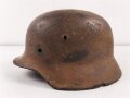 Stahlhelmglocke Modell 1935 Wehrmacht. Grob gereinigter Wasserfund