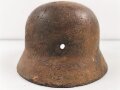 Stahlhelmglocke Modell 1935 Wehrmacht. Grob gereinigter Wasserfund