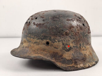 Stahlhelmglocke Modell 1935 Polizei. Beide Abzeichen,...