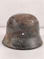 Stahlhelmglocke Modell 1935 Polizei. Beide Abzeichen, grob gereinigter Wasserfund