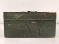 Transportbehälter Holz für " Kampfstoffproben" der Wehrmacht. Überlackiertes Stück
