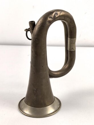 Kaiserreich und 1. Weltkrieg, Signalhorn vermutlich preussisch, die Auflage sowie das Mundstück fehlen
