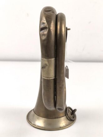 Kaiserreich und 1. Weltkrieg, Signalhorn vermutlich preussisch, die Auflage sowie das Mundstück fehlen