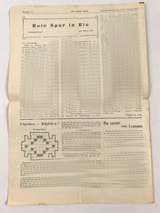 "Der weisse Stern - Feld Nachrichtenblatt unserer Division", Nummer 12 vom 12./13. Februar 1944