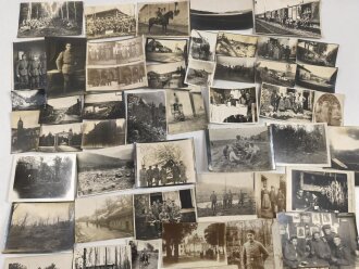 1.Weltkrieg, Konvolut 50 Fotos, im Postkartenformat und...