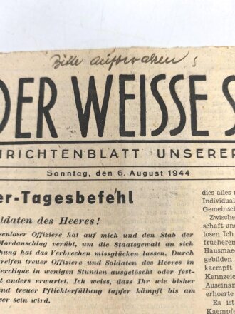 "Der weisse Stern - Feld Nachrichtenblatt unserer...