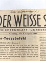 "Der weisse Stern - Feld Nachrichtenblatt unserer Division", Nummer 46 vom 6. August 1944