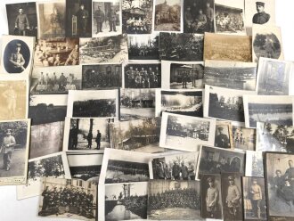 1.Weltkrieg, Konvolut 50 Fotos, meist im Postkartenformat